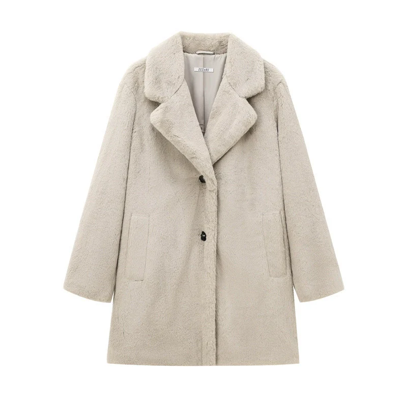 Manteau Teddy Chic Longue Durée