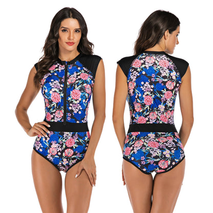 Maillot de bain 1 pièce au style sportif pour femme