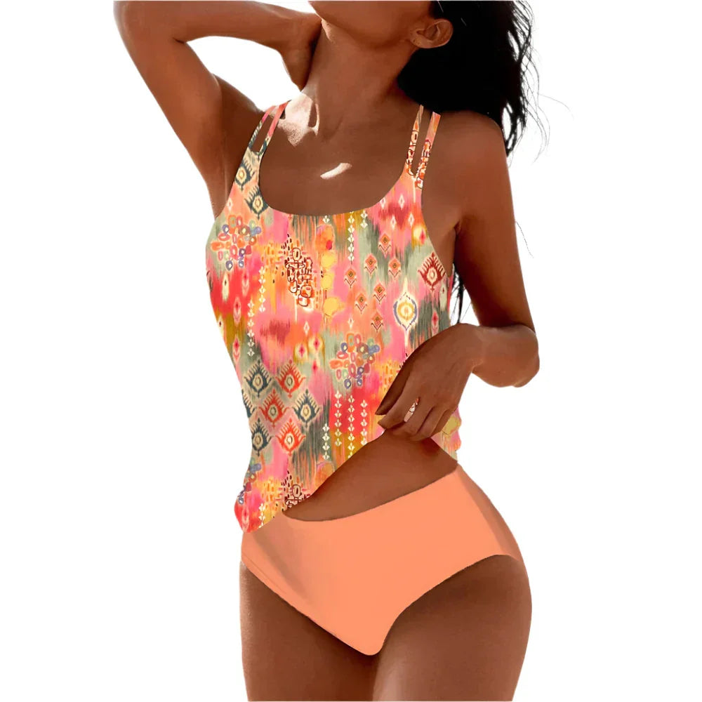 Tankini maillot de bain 1 pièce tendance pour femme pour l'été