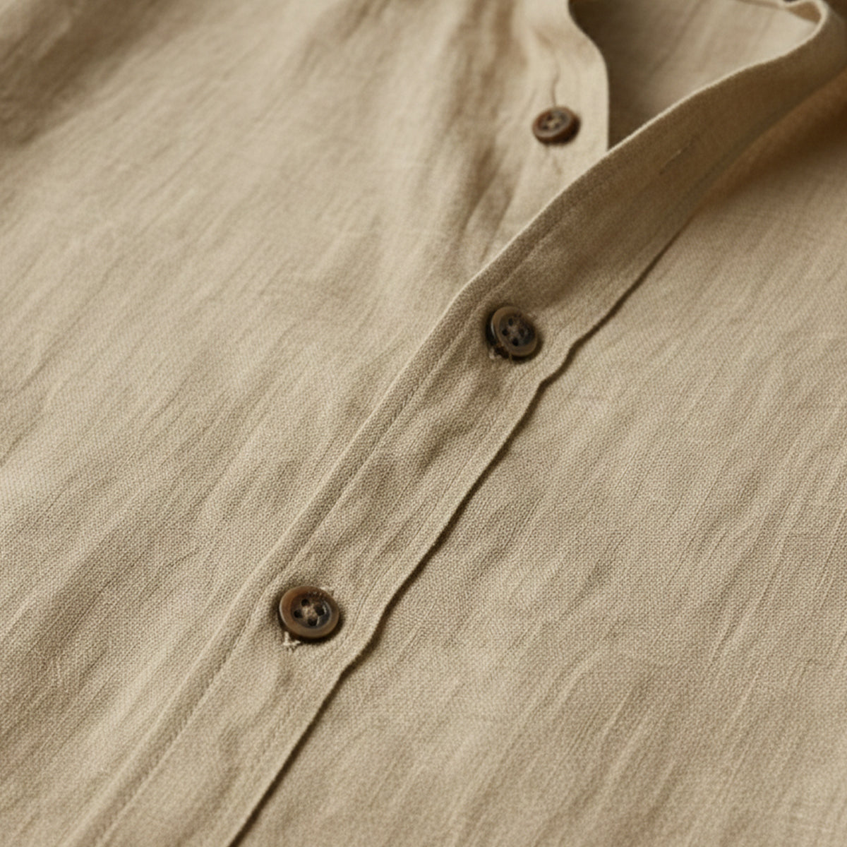 Long Sleeve Button Up Shirt with Pointed Collar and Curved Hem for Men
