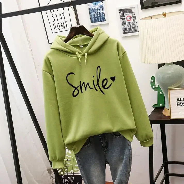 Sweat à capuche Smile au style casual