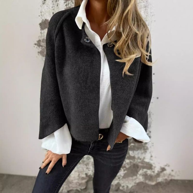 Manteau court chic en cachemire doux