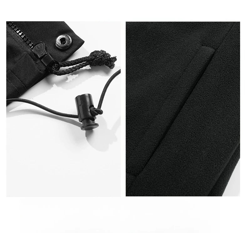 Veste d'hiver chic 3-en-1 avec capuche